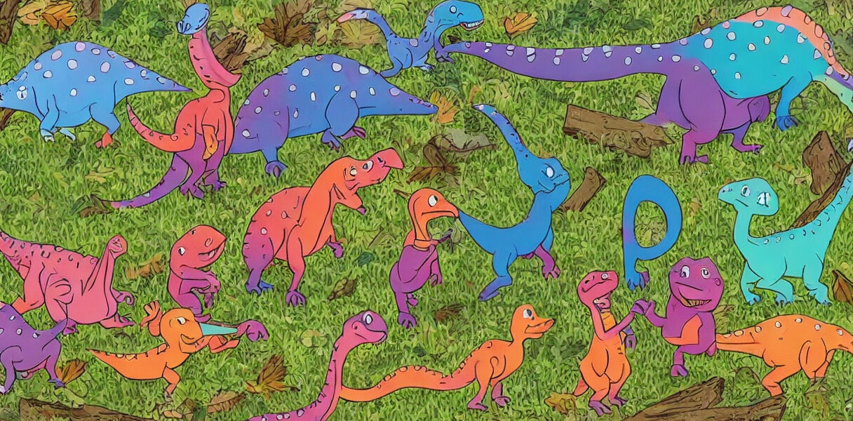 Lad fantasien løbe løbsk med Konges Sløjds sjove og farverige dinosaureventyr